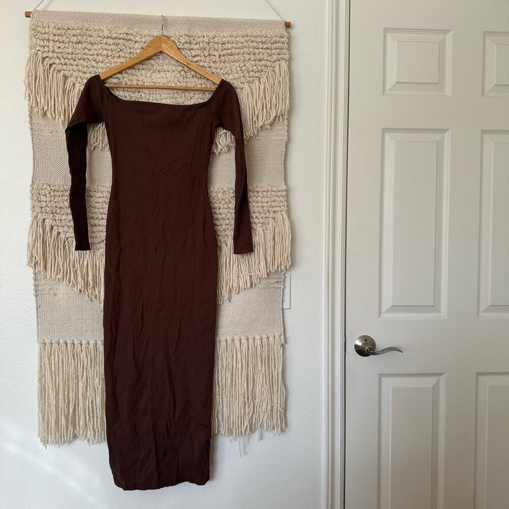 Bumpsuit Sculpting Off the Shoulder Ribbed Dress NWT